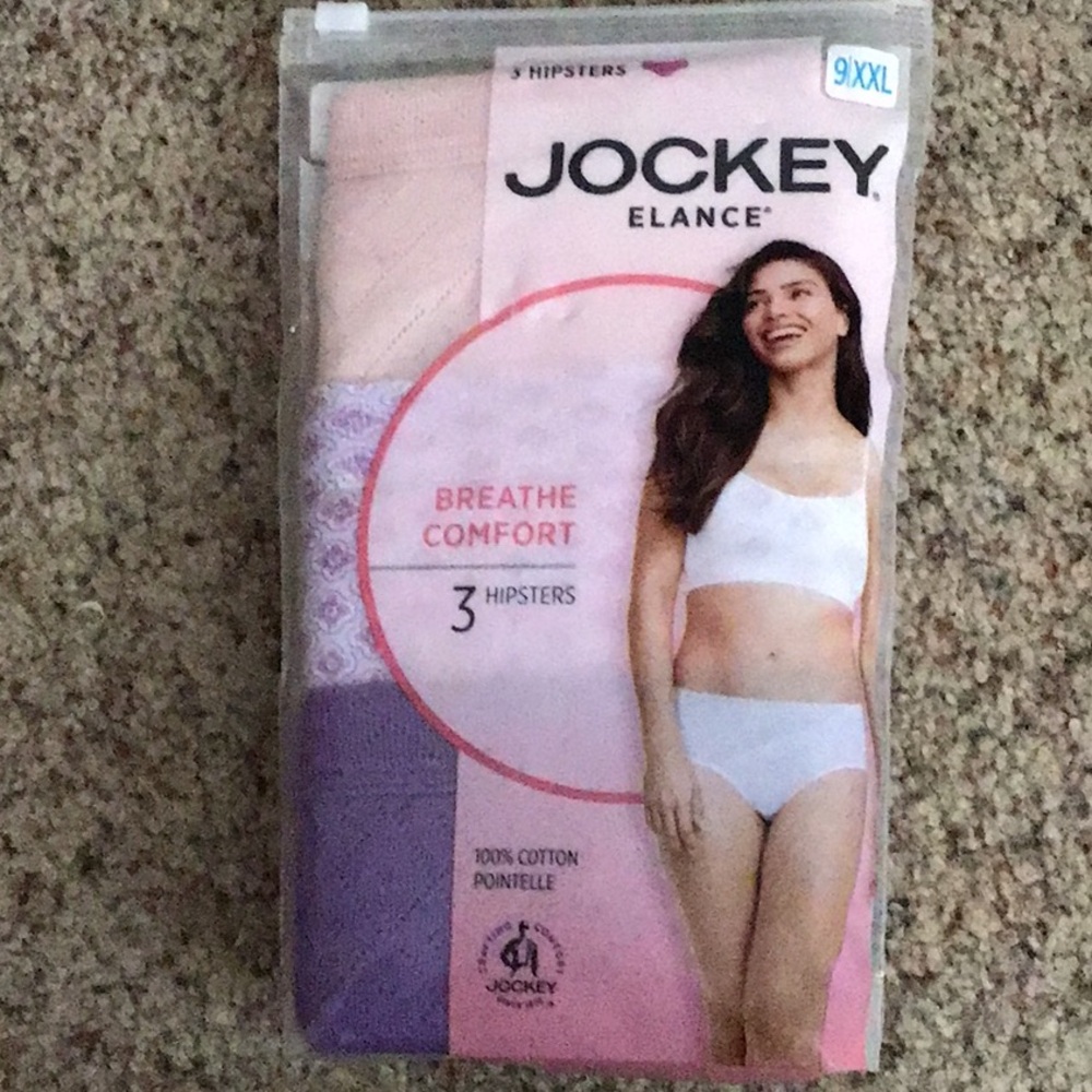 Jockey 3 Hipsters Pack, size 9